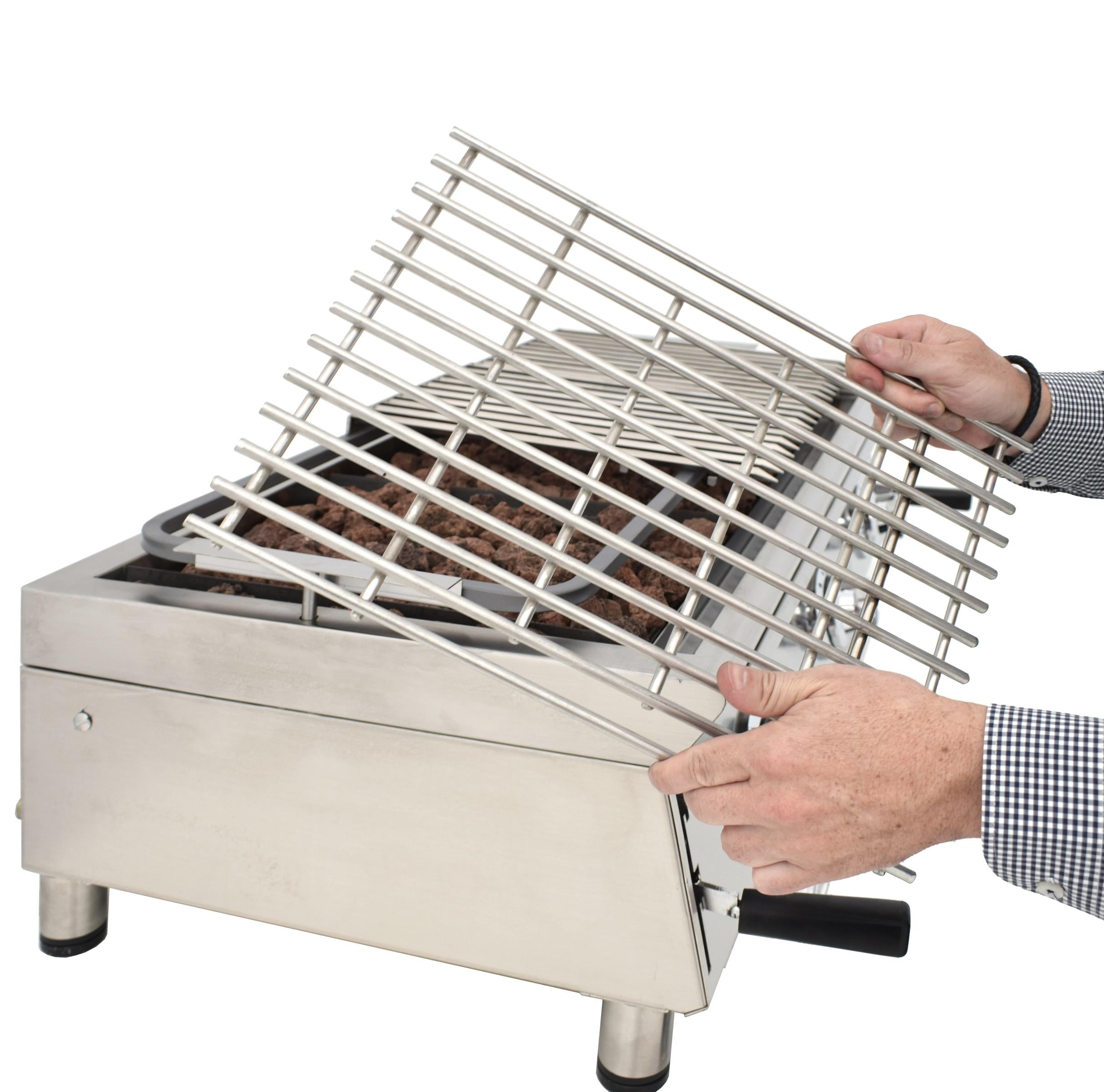 ARILEX - Barbacoa a Gas 100 cm con Piedra Volcánica Línea 600 100BAR