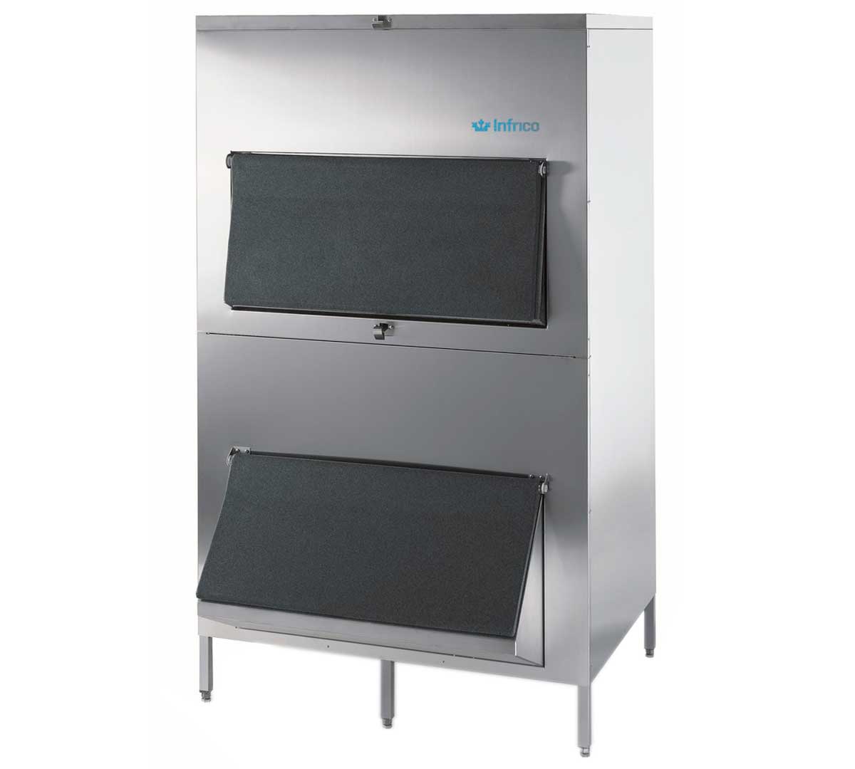 Almacén de hielo DI550 en acero inoxidable AISI 304 con reserva de 550 kg para fabricador industrial