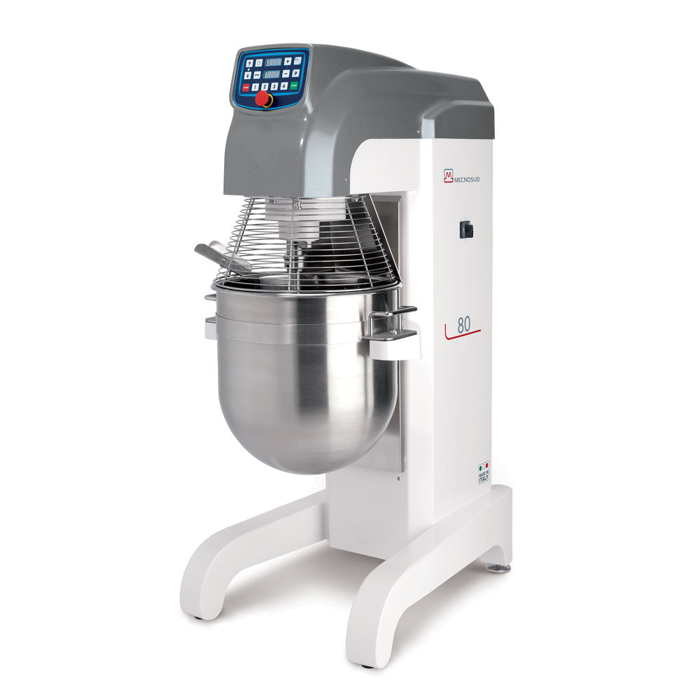 Amasadora planetaria industrial Mecnosud MX80T de 80 litros para alta producción profesional