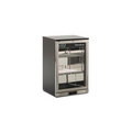 Armario expositor botellero KS85-XH en acero inoxidable con puerta de cristal