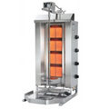 Asador de kebab Potis GD4/S profesional con 4 quemadores infrarrojos y capacidad para 70 kg de carne.
