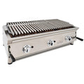 Barbacoa a gas 100 cm ARILEX 100BAR con piedra volcánica y parrilla inoxidable regulable para uso profesional