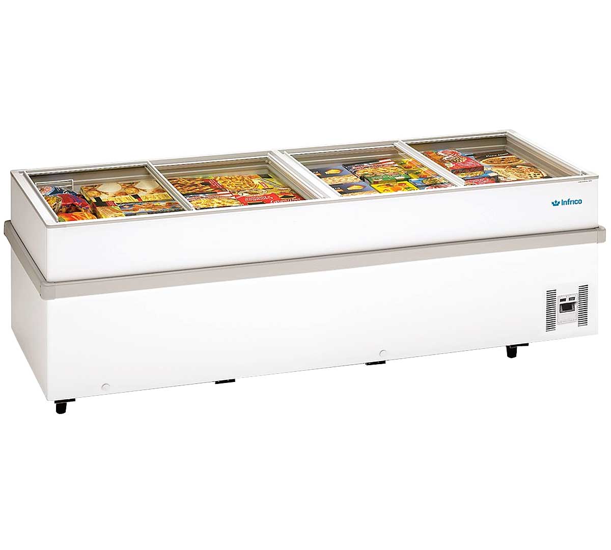 Conservadora expositora horizontal IL 2500 HC de gran capacidad para congelados