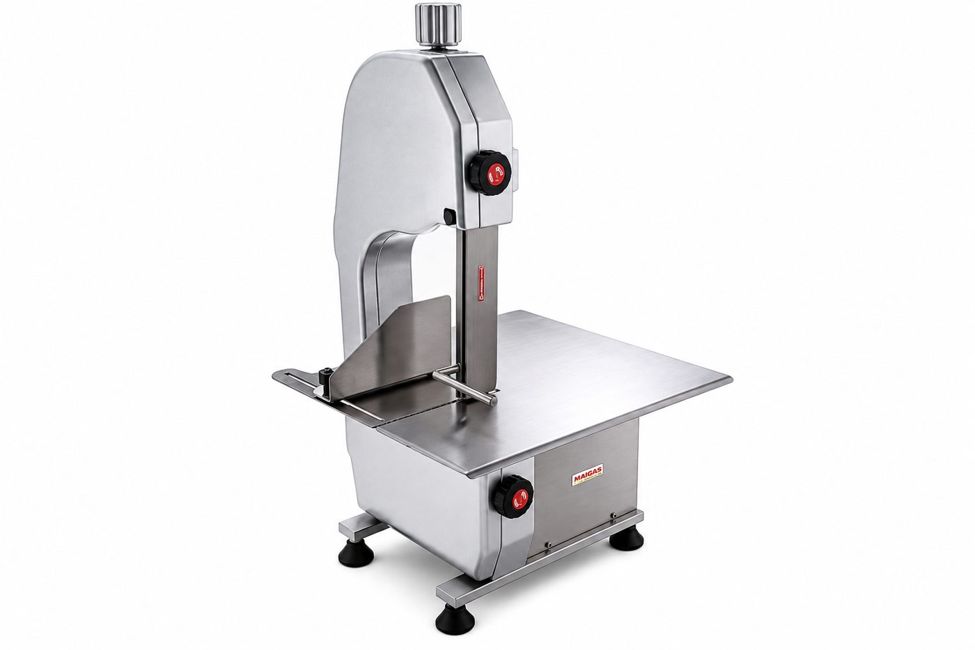 Cortadora de huesos profesional SEG-1650A con mesa inoxidable AISI 304 para carnicerías, charcuterías y cocinas industriales