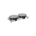 Máquina industrial doble para hacer crepes en hostelería