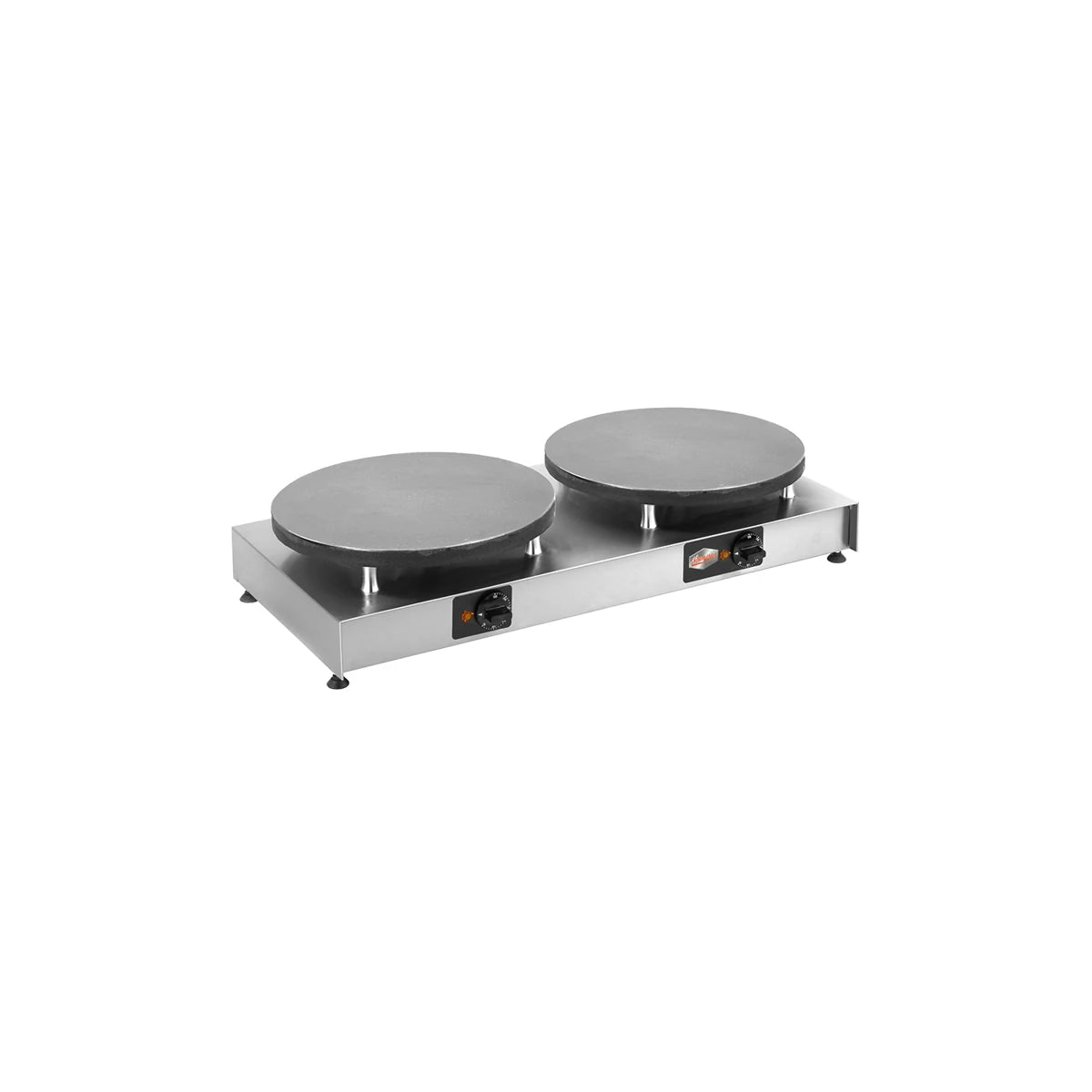 Máquina industrial doble para hacer crepes en hostelería