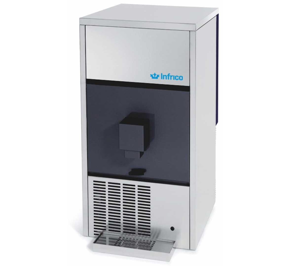 Dispensador y fabricador de hielo Infrico FHDSS42AHC con cubitos de 13 gramos y depósito incorporado