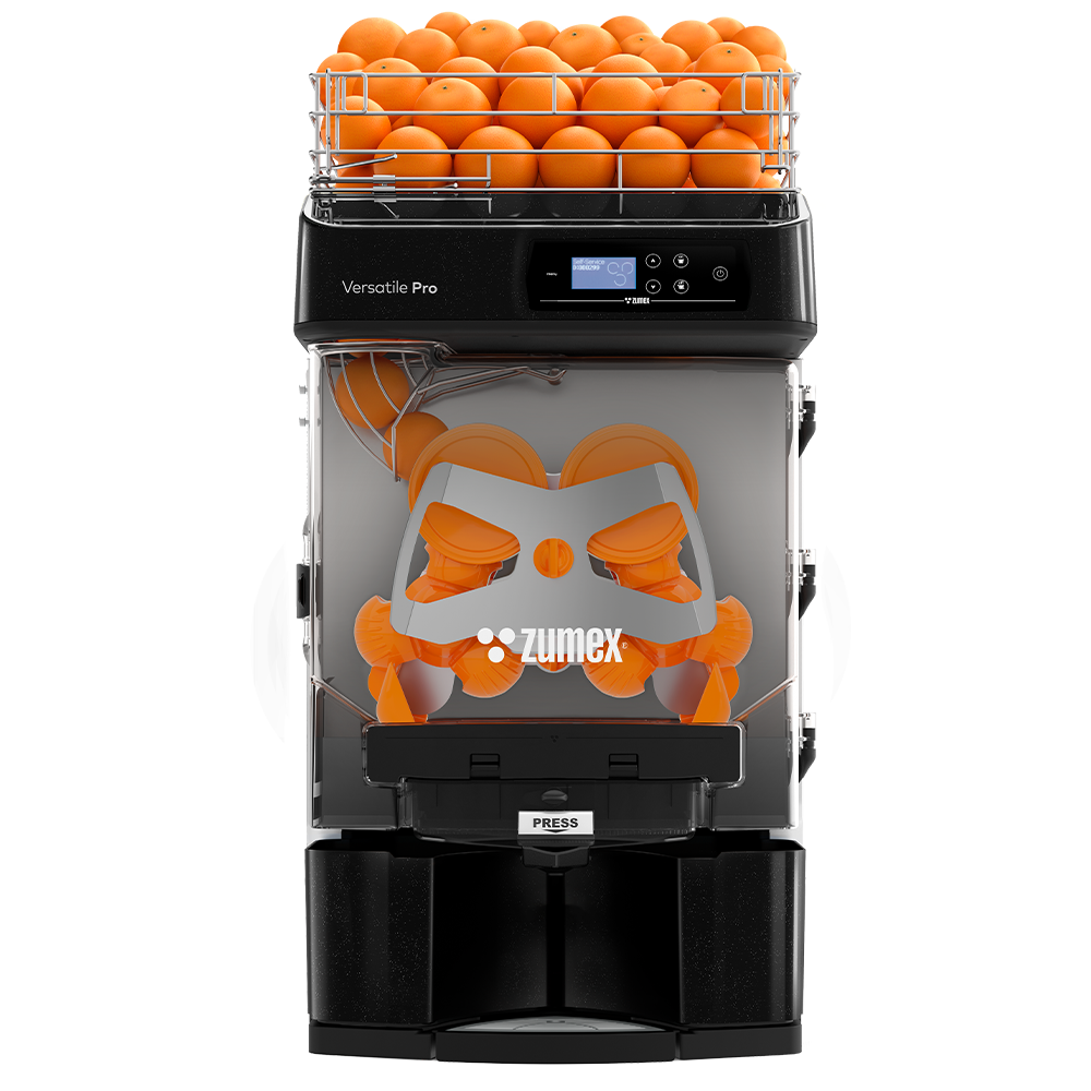 Exprimidora de naranjas Zumex Versatile Pro profesional para cafeterías hoteles y hostelería