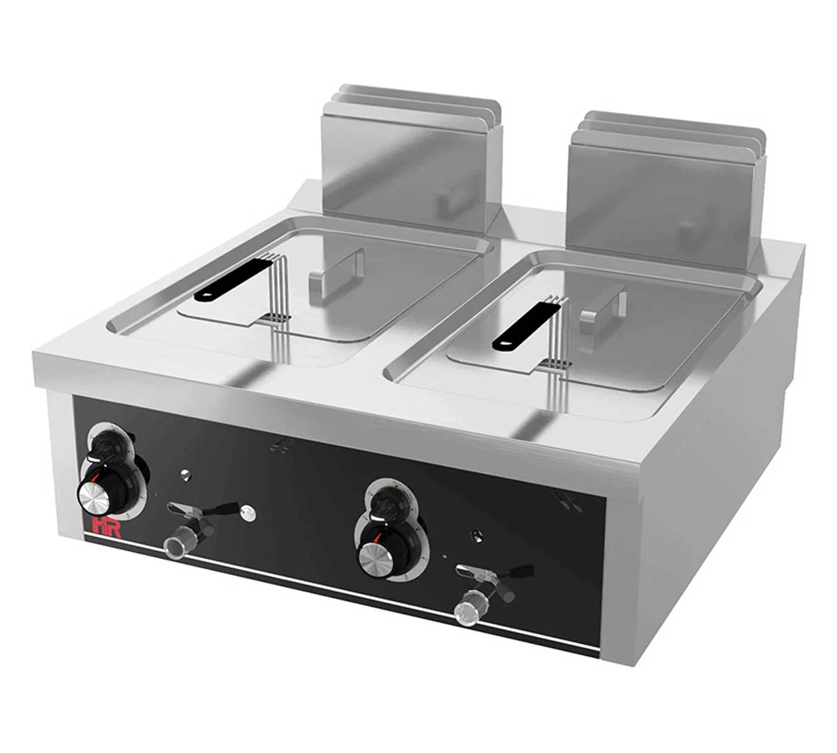 Freidora a gas doble 12+12 litros sobremesa - HR FDG12