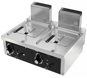 Freidora a gas 8+8 litros doble sobremesa- HR FDG8L8L