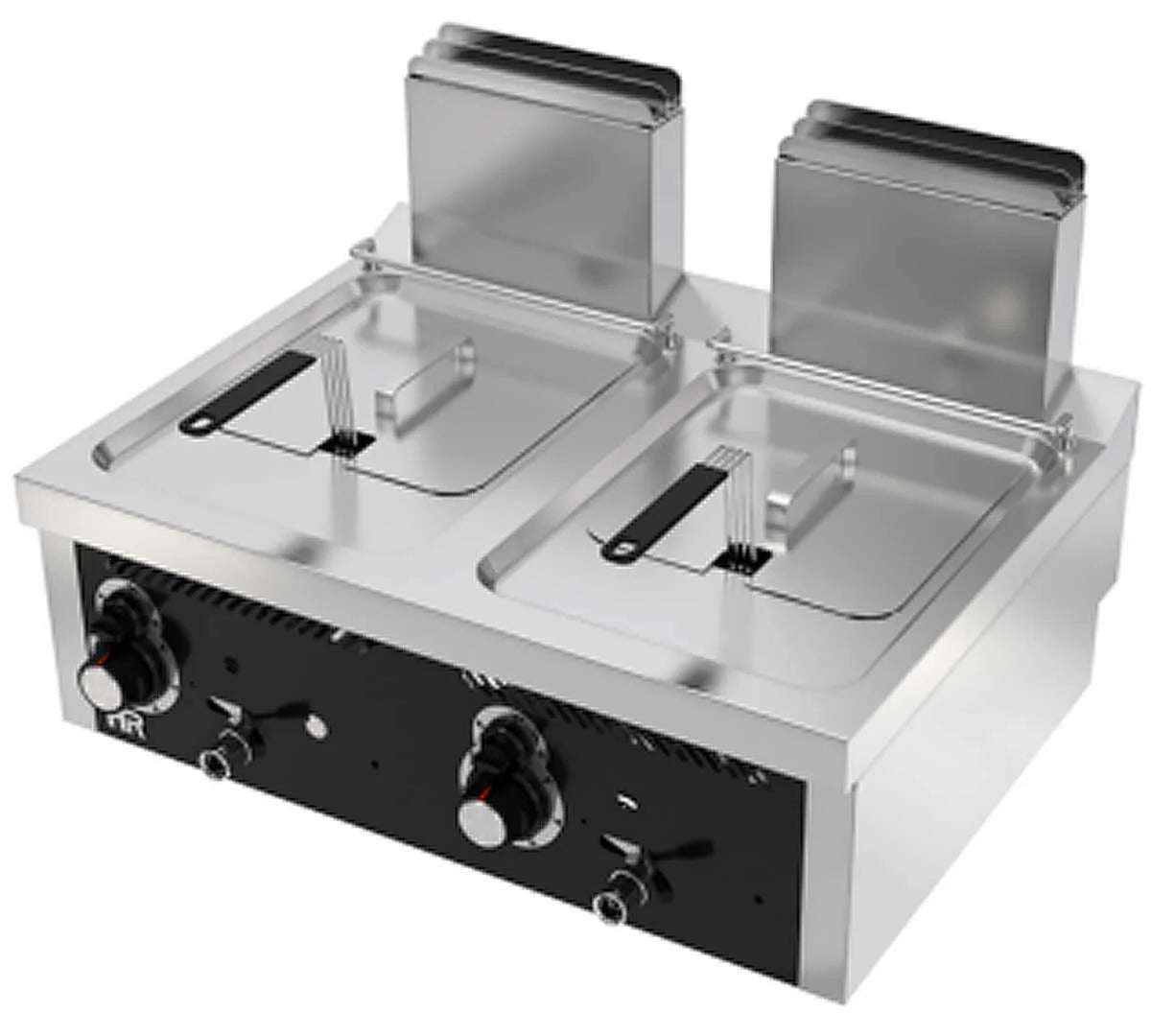 Freidora a gas 8+8 litros doble sobremesa- HR FDG8L8L