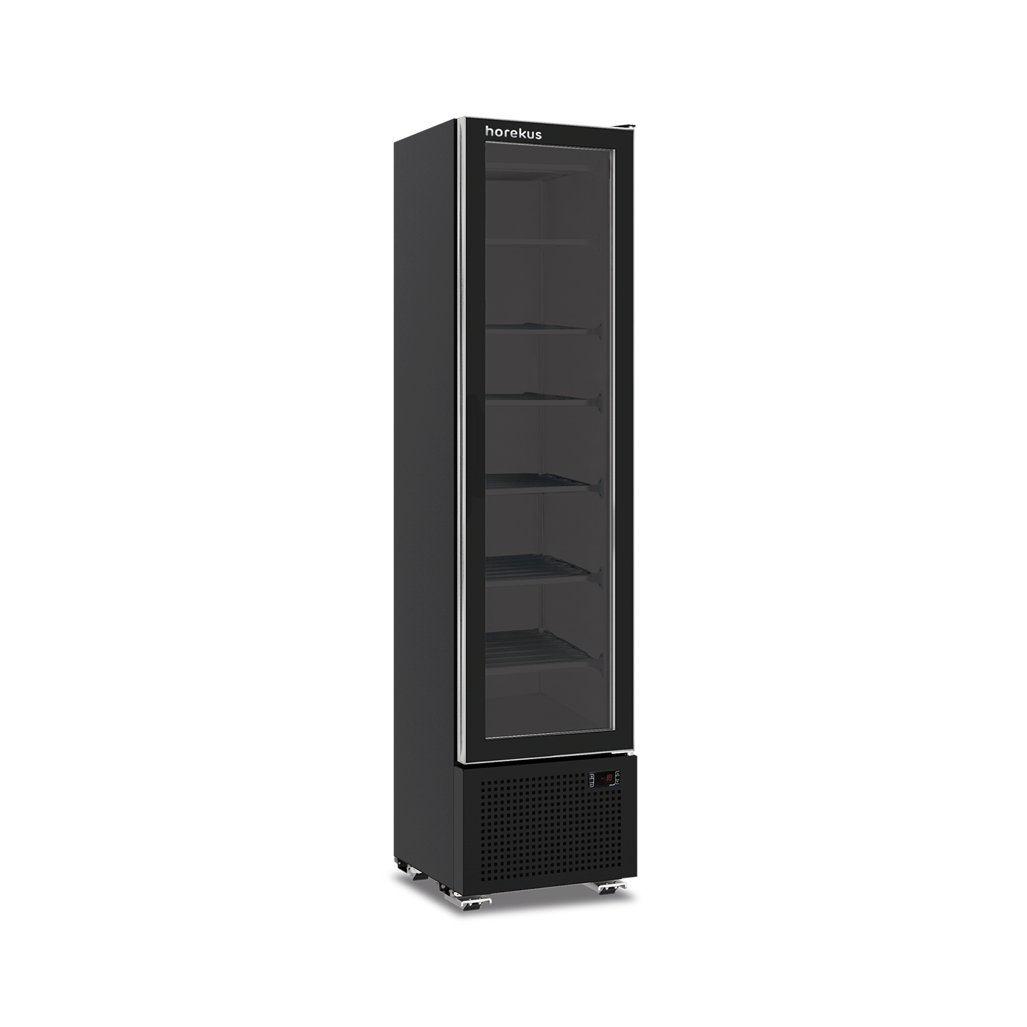 HOREKUS - Vitrina Expositora Vertical Refrigerada KSLIM para Pastelería y Bebidas (+2°C a +10°C)