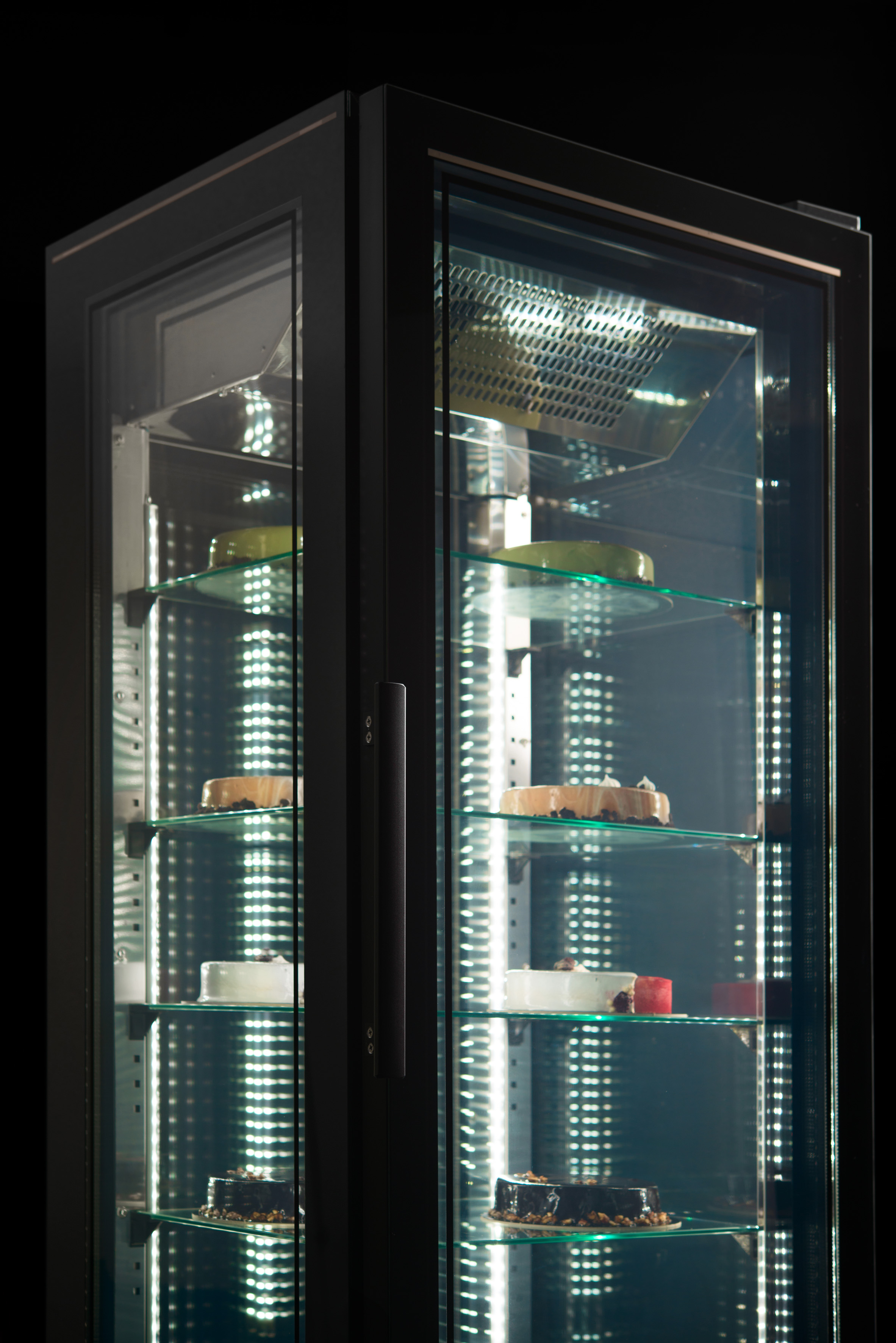 Vitrina Pastelera 4 caras de refrigeración KVIC85-N-W