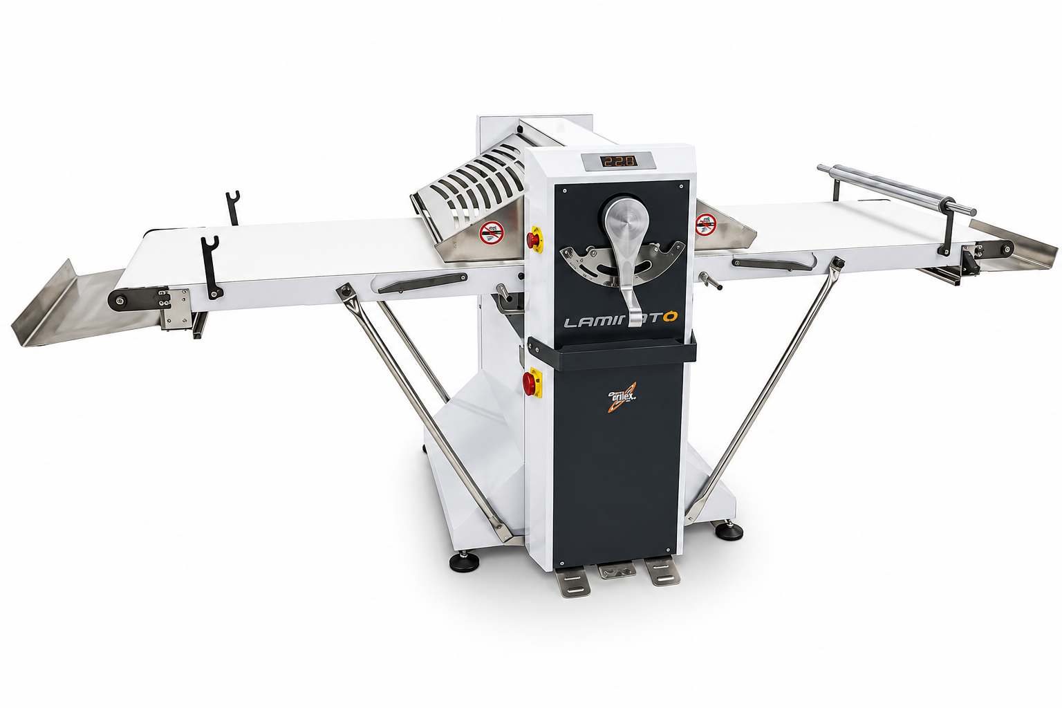 Laminadora de masa industrial para elaboración de pan y bollería