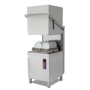 Lavavajillas industrial barato CH800 ECO de alta producción lavando platos en cesta