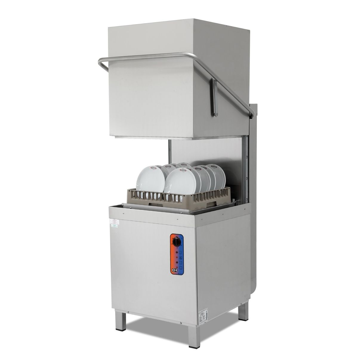 Lavavajillas industrial barato CH800 ECO de alta producción lavando platos en cesta