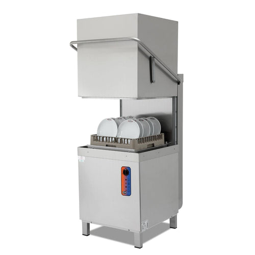 Lavavajillas industrial barato CH800 ECO de alta producción lavando platos en cesta