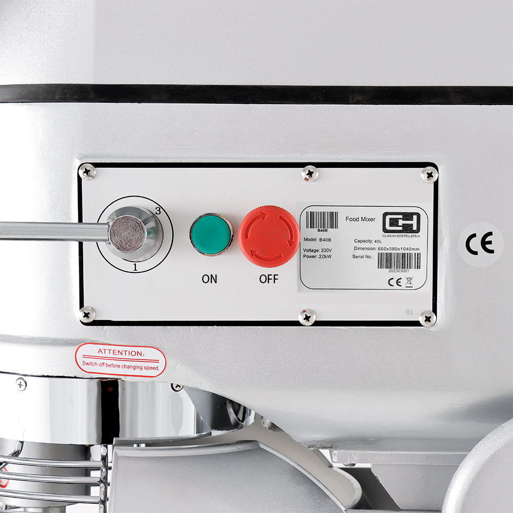 Amasadora Batidora Mezcladora Planetaria 40 litros B40B