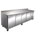 mesa fría refrigerada industrial para cocina profesional en acero inoxidable