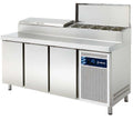 Mesa refrigerada profesional para ensaladas con cubetas GN