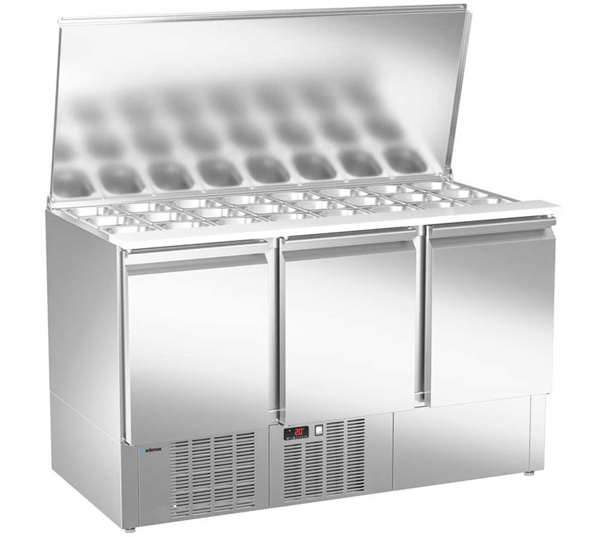 Mesa refrigerada para ensaladas Edenox GN 1/1
