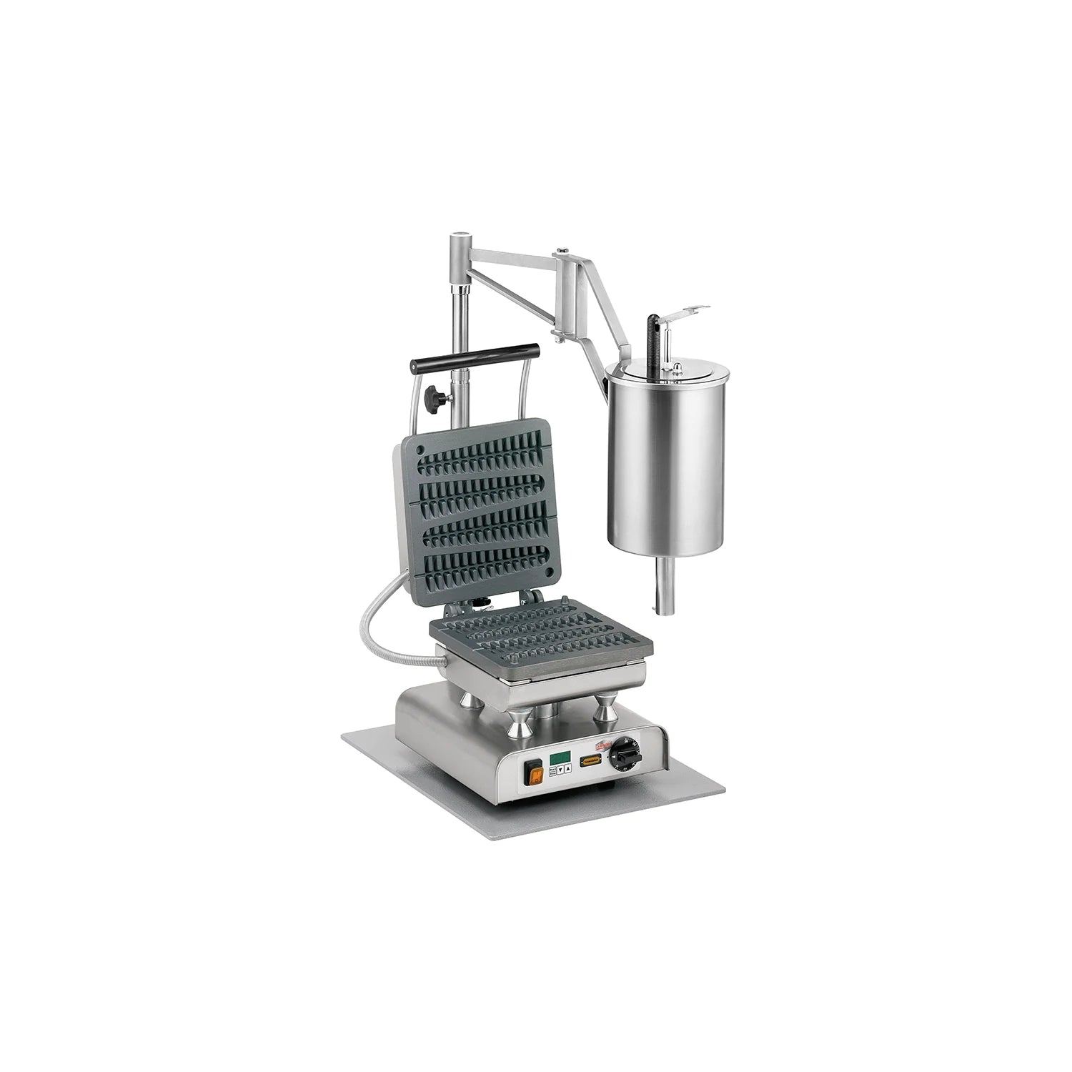 Máquina profesional Multi-Gofre system con placas intercambiables para gofres mini donuts galletas y piruletas de gofre