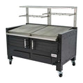 Barbacoa profesional de carbón BBQ M150 para 200 comensales con tolva regulable y parrillas extraíbles