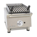 Barbacoa parrilla vasca a gas 40 cm Línea 600 40VASN en acero inoxidable con piedra volcánica