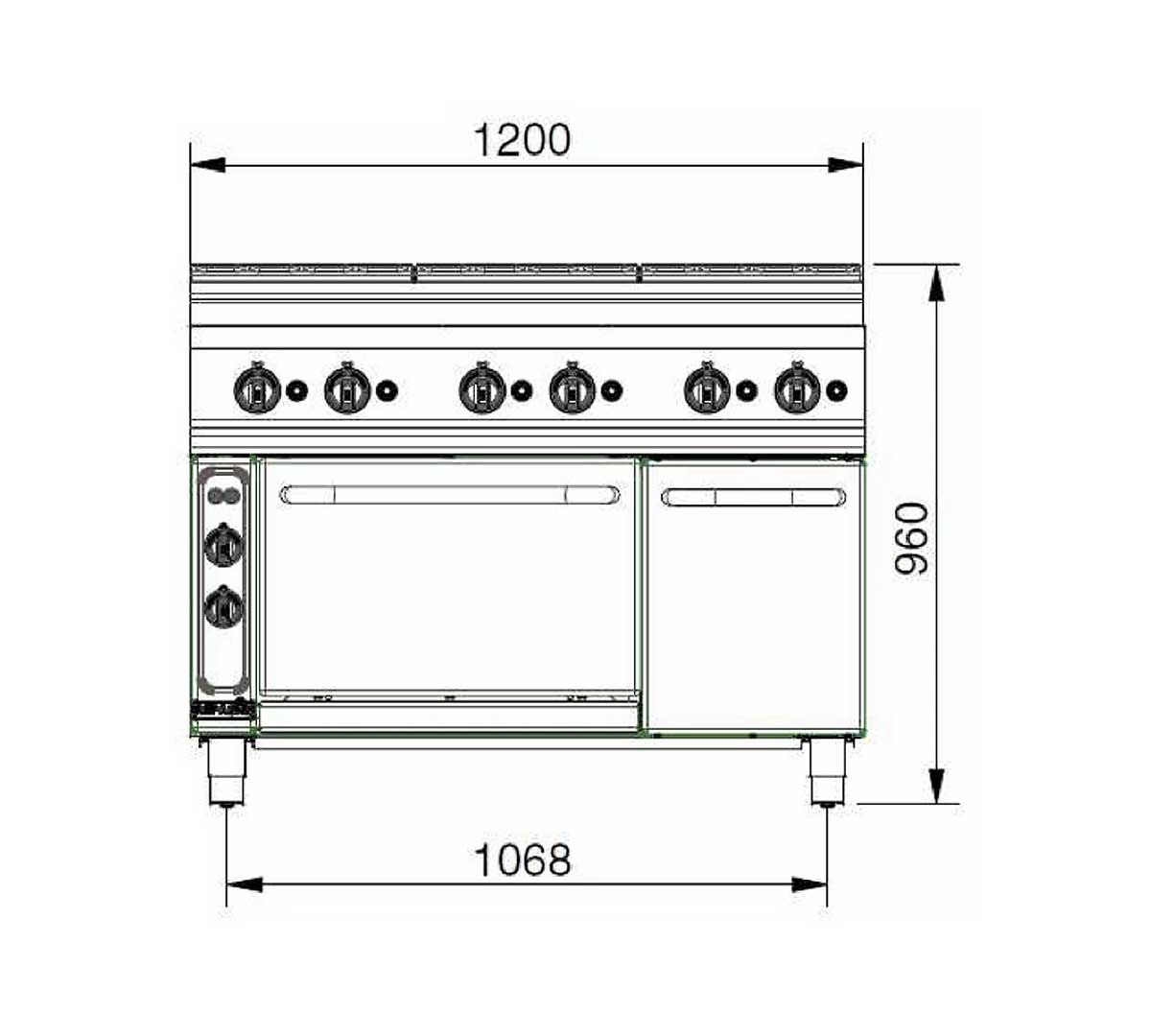 Placas eléctricas de hierro fundido EGO de alto rendimiento en cocina industrial Repagas Serie 900 Professional Line.