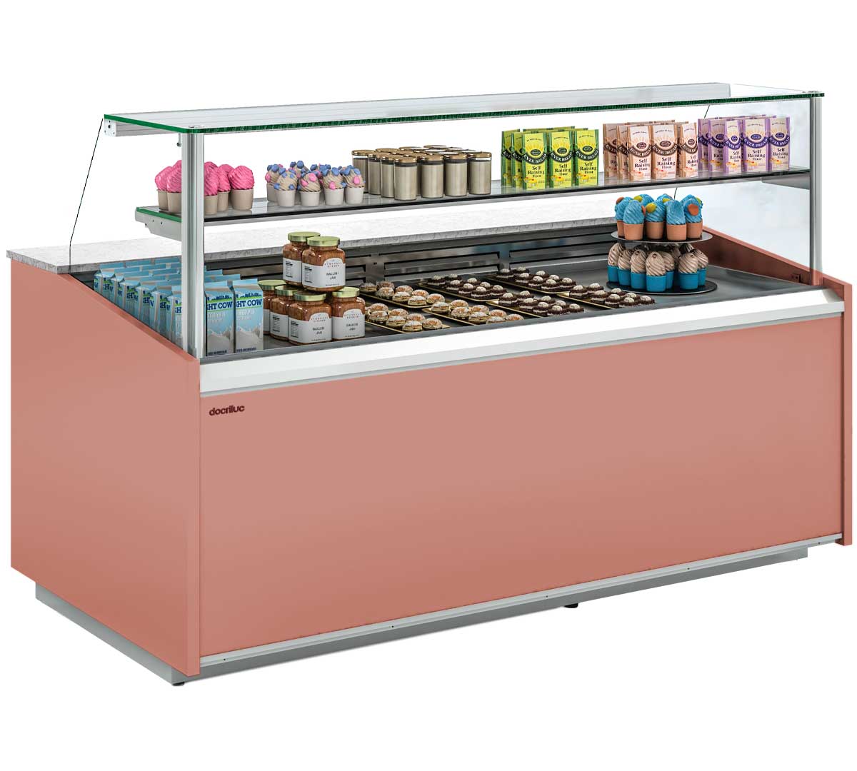 Vitrina expositora refrigerada Valorian VEGPC-10 para pasteles, bollería y repostería en pastelerías y cafeterías