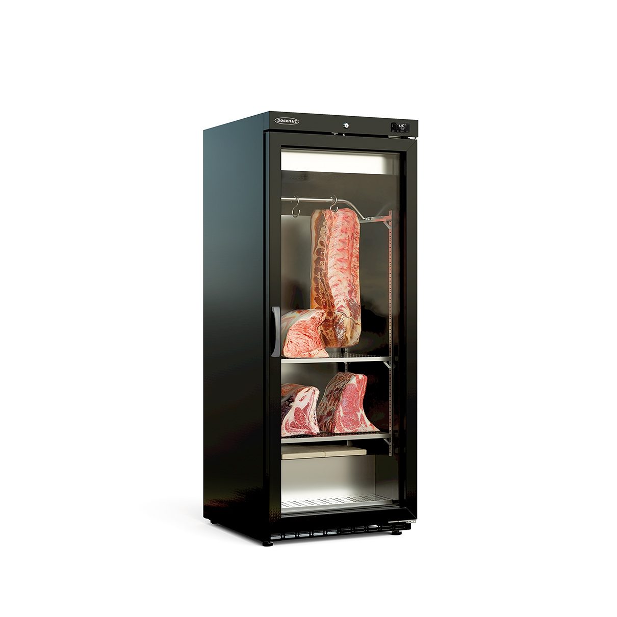 Vitrina de maduración de carne DDAV-400 dry aged con capacidad 55 kg y puerta de cristal