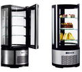 Vitrina refrigerada Redonda 105 Litros con 3 estantes de vidrio 480X480X1030h mm XC105R
