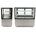 Vitrina Mostrador Refrigerada Ventilada Total Cristal Recto con 2 estantes de cristal 1215X675X1235h XC1200Z