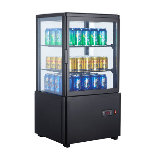 CLIMAHOSTELERIA - Expositor Refrigerado 4 Caras 58 litros de 447x400x819h mm  XC58L