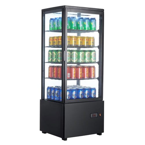 CLIMAHOSTELERIA - Expositor Refrigerado 4 Caras 98 litros de 447x400x1199h mm XC98L