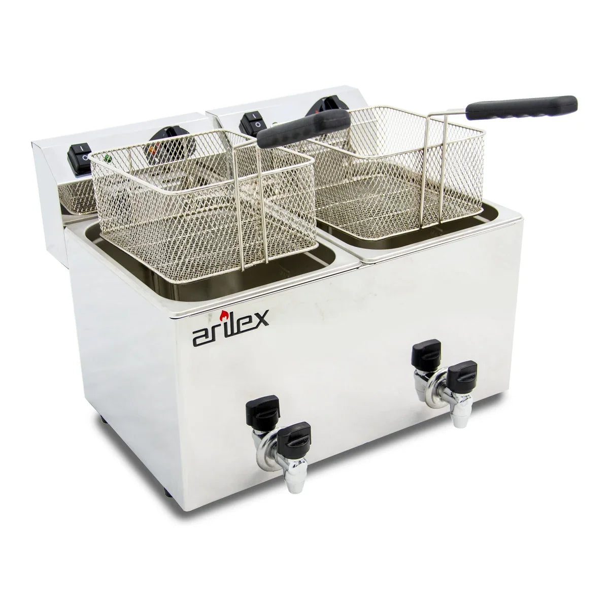 Arilex Freidora Eléctrica Evolution EVO1010G 10+10 L con Grifo 3,5+3,5 kW - vista principal