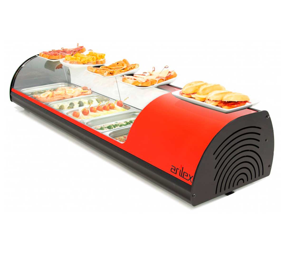 vitrina de 8 tapas refrigerada hostelería