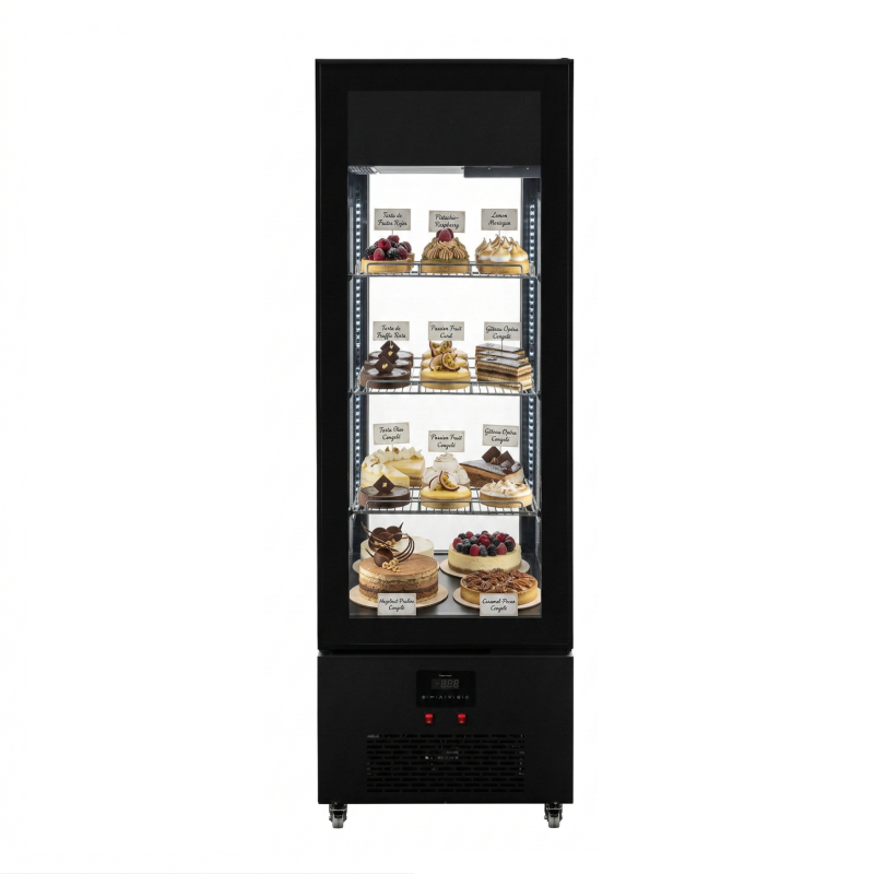 CLIMAHOSTELERIA - Vitrina de Congelación 4 Caras de Cristal XCLD-440C