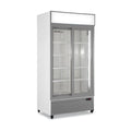 HOREKUS - Armario Expositor Refrigerado KL801 con Puertas Correderas y Canopy Luminoso (+2°C a +10°C)
