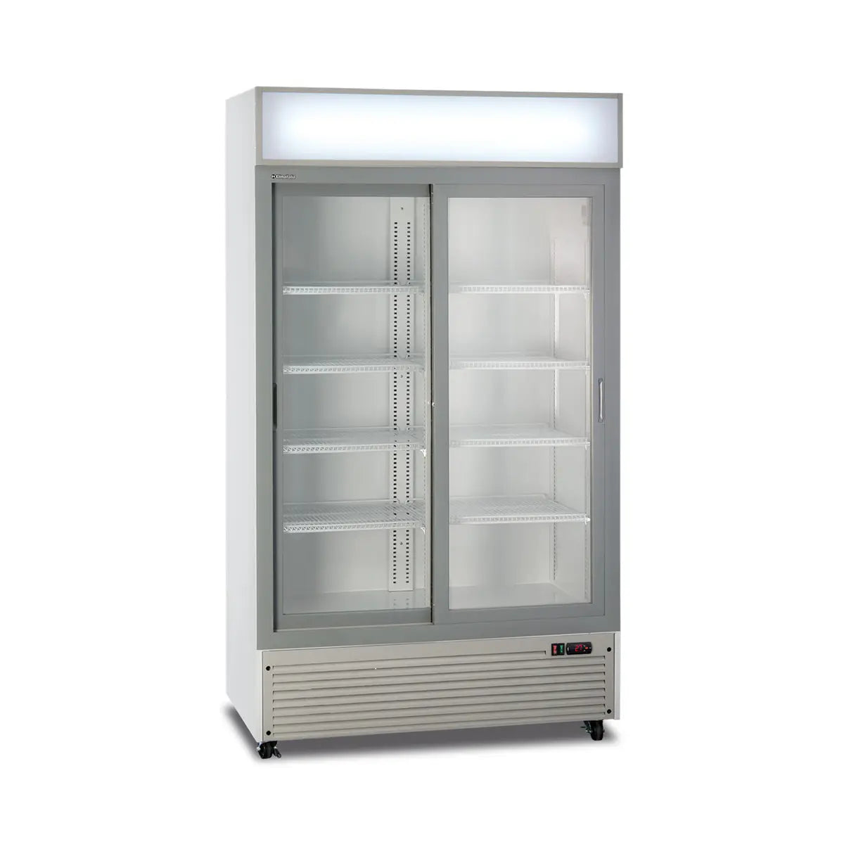 HOREKUS - Armario Expositor Refrigerado KL1100 con Puertas Correderas e Iluminación LED (+2°C a +10°C)