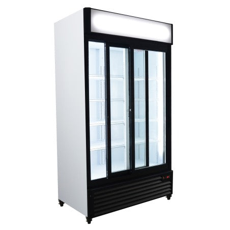 CLIMAHOSTELERIA - Armario Refrigerado Expositor 1000 Litros | Puertas Correderas CSD1000S