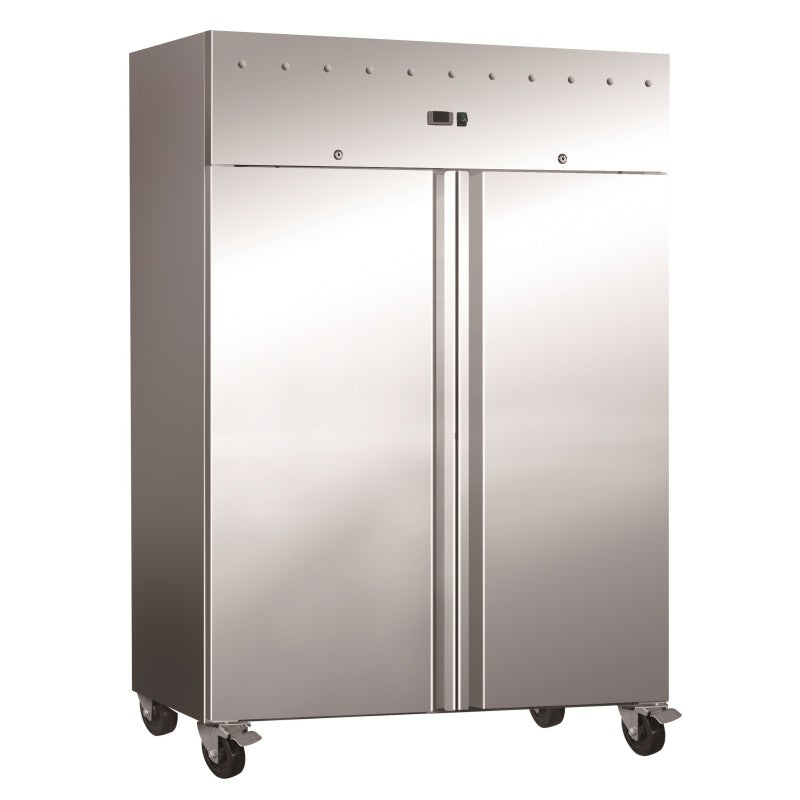 CLIMAHOSTELERIA - Armario Refrigerado Profesional 1200L Doble Puerta Acero Inoxidable GN1200TNV