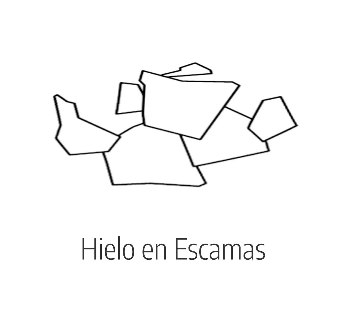 Brema máquina de hielo M 350 Split para hostelería. Detalle del tipo de hielo.