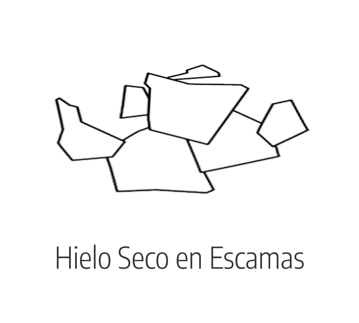 Brema máquina de hielo Serie M Split CO2 para hostelería. Detalle del tipo de hielo.