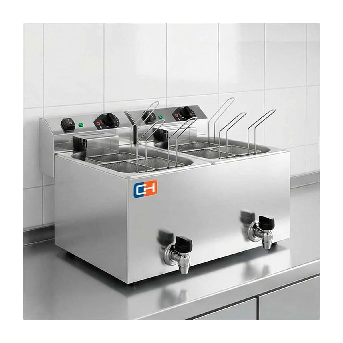 Clima Hostelería Cuecepastas CP77L eléctrico 7 + 7 litros – detalle del equipo 2