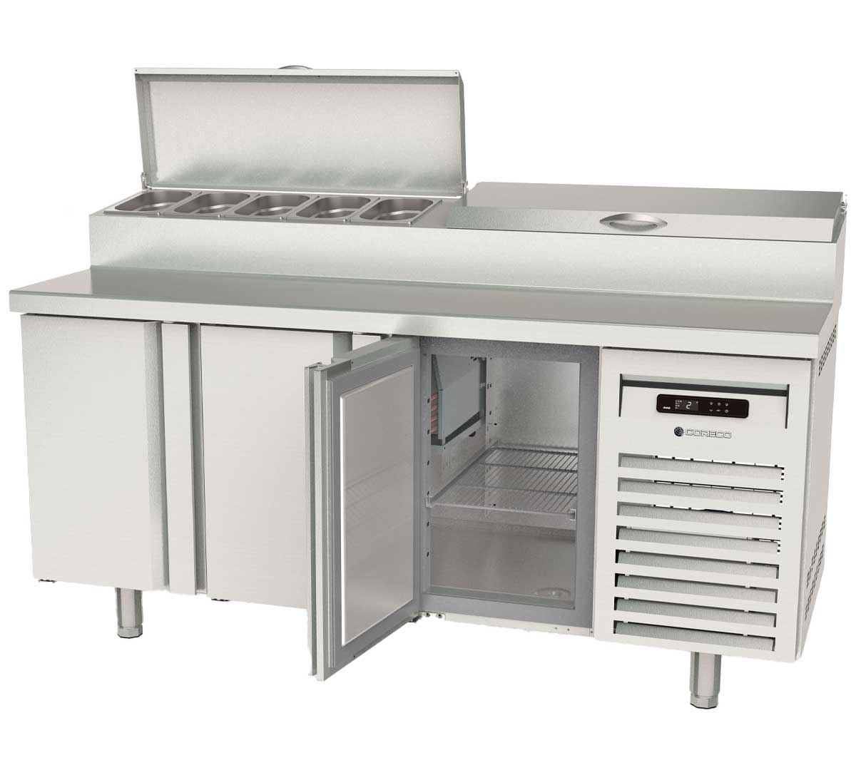 CORECO - MESA FRÍA SALAD-CHEF 2 o 3 PUERTAS MFEI60 | Fondo 60cm