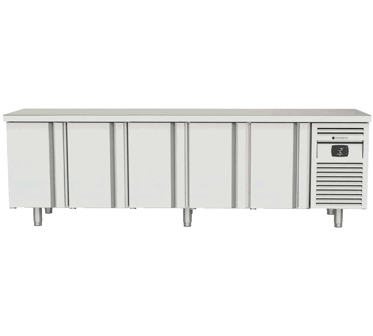 Coreco Mesa Refrigerada Central Pasante Gama 700 GN 1/1 MFCG – 01