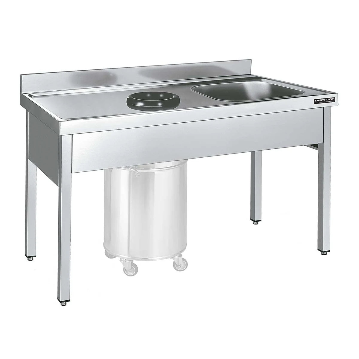 Distform Fregadero Gama 600 con Cubeta y Aro - vista general