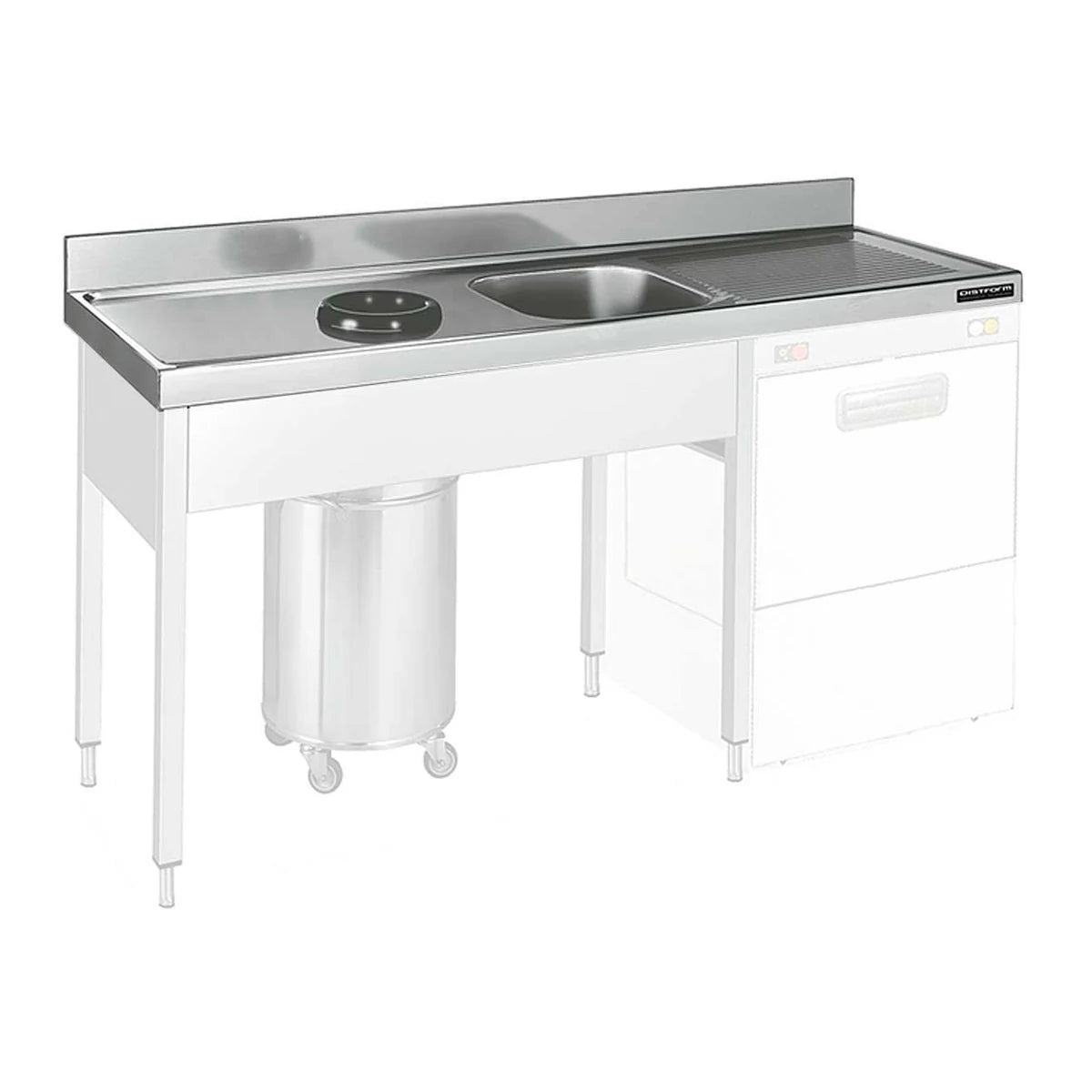 Distform Fregadero Gama 700 Cubeta y Aro sin Bastidor - vista general