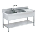Distform Fregadero Gama 700 con Bastidor y Estante - vista general